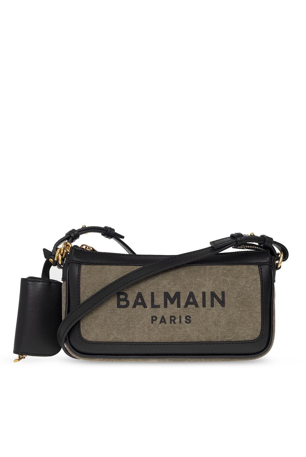 Balmain B-Armyロゴ刺繍トップハンドルバッグ Balmain B-Army ハンドバッグ S | ニュートラル | FARFETCH JP